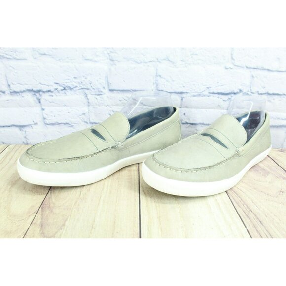 LL Bean Mountainville Gray Leather Slip-On Penny Loafer Shoes Size 10 M - Picture 2 of 9